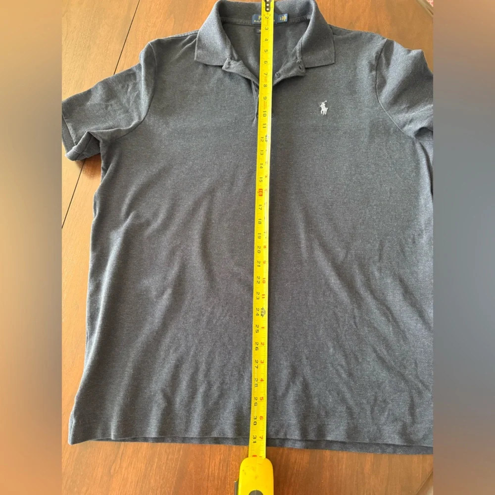 Polo Ralph Lauren | Size Large | Mens Navy Blue Solid Polo Short Sleeve